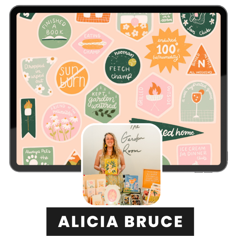 ProcreatePartyAlicia Alicia Bruce Creates Whimsical + Colorful Art